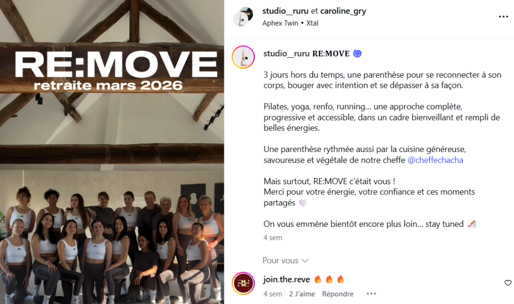 Retraite bien-être pilate sport